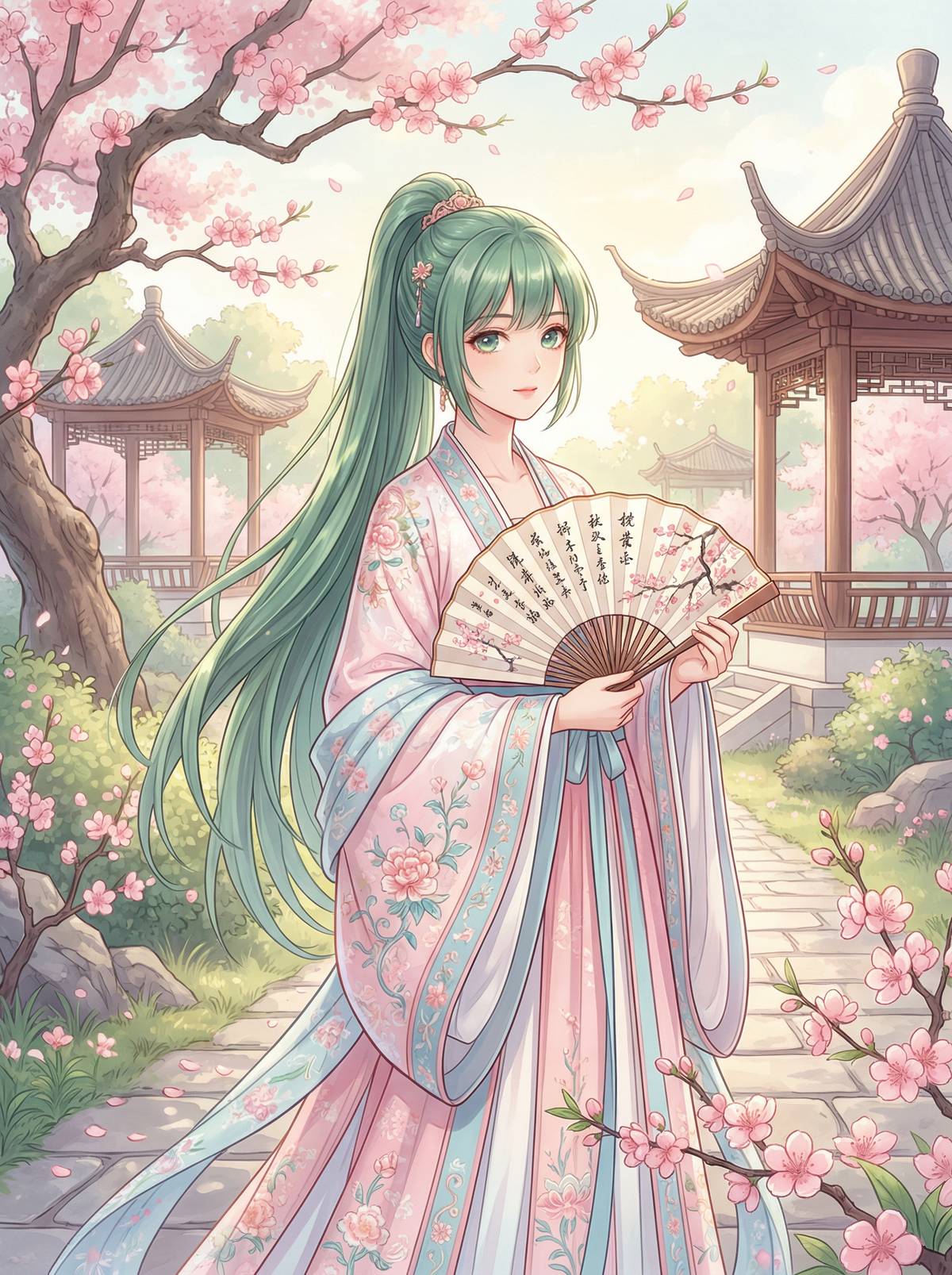 海角动漫美图-汉服少女